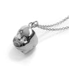 Silver Doll Head Necklace