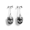 Bone + Doll head earrings