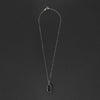 black jasper snake intaglio necklace
