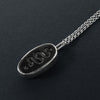 black jasper snake intaglio necklace