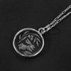 Run, Rabbit! Rock Crystal intaglio necklace