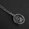 Run, Rabbit! Rock Crystal intaglio necklace