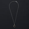 Black obsidian fisher intaglio necklace