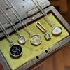 Ghostly Eye Rock Crystal intaglio necklace