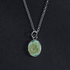 Turquoise Map Monster intaglio necklace