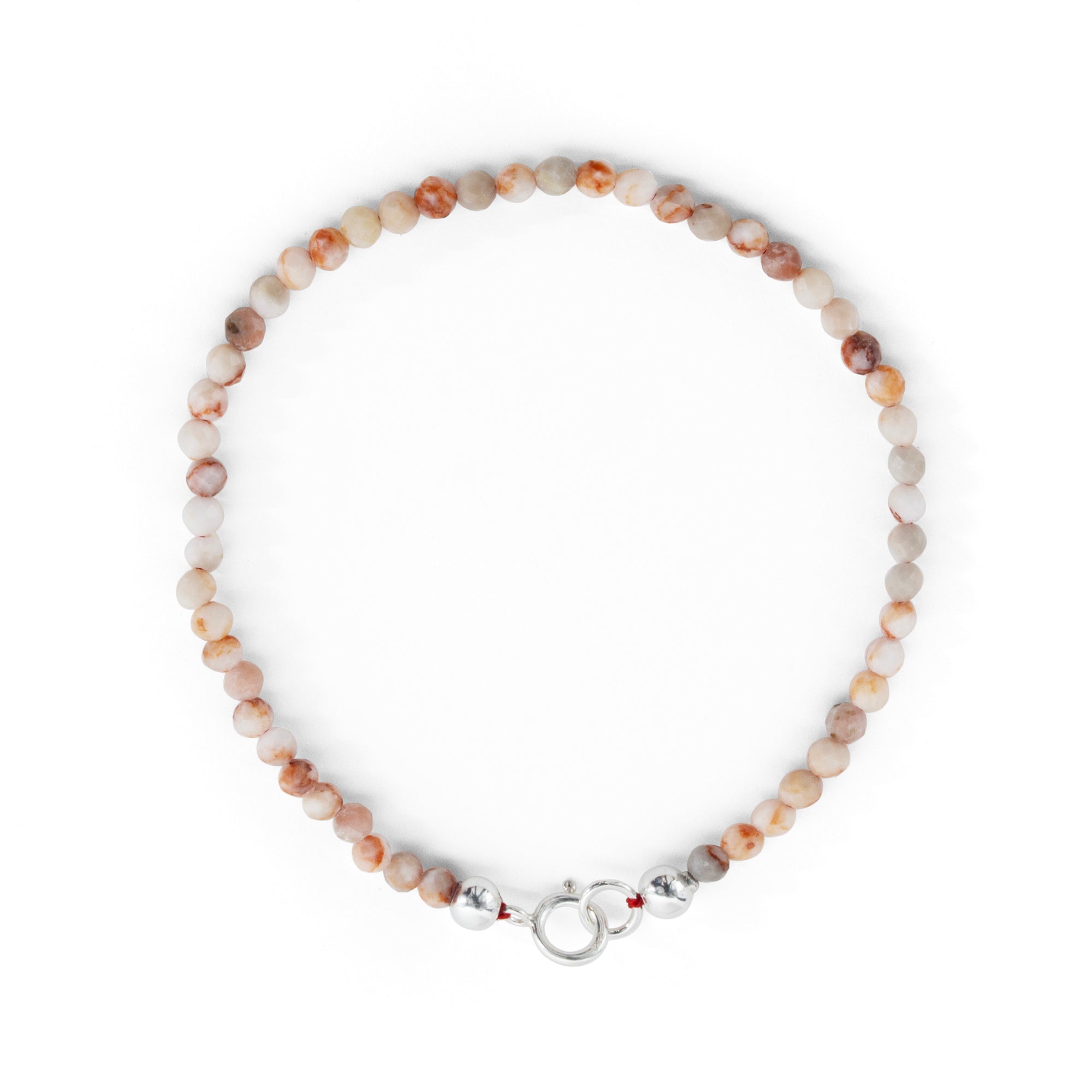 customisable red wave jasper bracelet