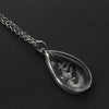 Squirrel rock crystal intaglio necklace