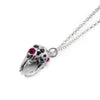 Gem studded Sweet Tooth Silver Necklace