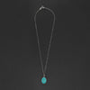 Turquoise cat intaglio necklace
