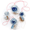 Tea pattern Doll Heads 1 - 4