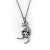Wolf bandit cameo necklace