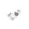 Cat mask Stud Silver Earrings