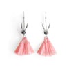 Skull Rabbit Tassel Silver Earrings
