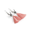 Skull Rabbit Tassel Silver Earrings