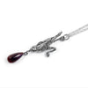 Garnet Bird Necklace