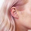 Bone Stud Gold Vermeil Earrings