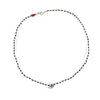 Beaded cardinal choker-bracelet