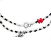 Beaded cardinal choker-bracelet