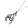 Hanging Horse Silver Necklace pendant detail photo