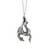 Hanging Horse Silver Necklace 360 rotation