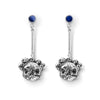 Nameless God Lapis and Silver Drop Earrings