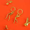 Jack Rabbit Slim's Twist Gold Earrings