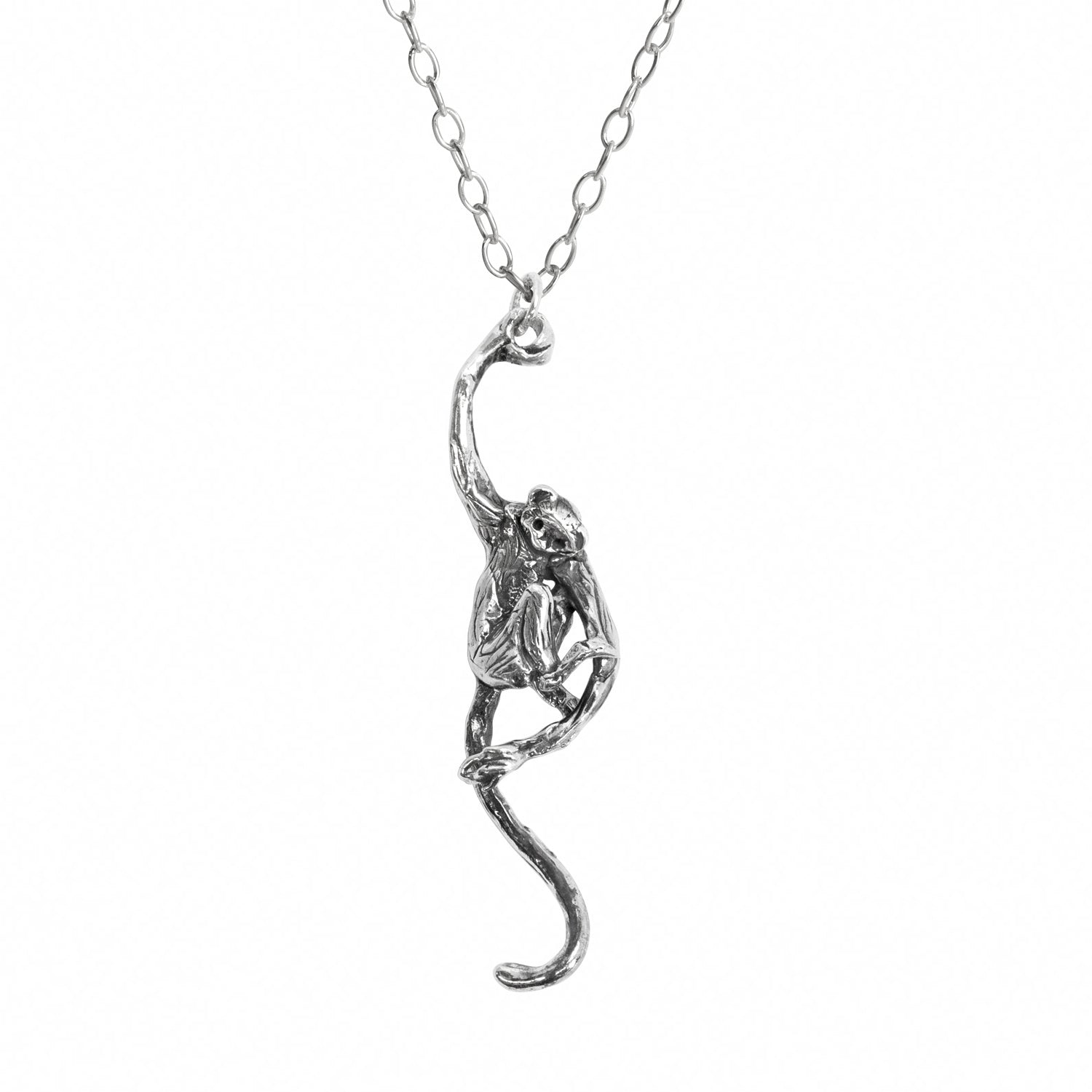 Silver Monkey Necklace