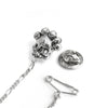 Nameless God pin and safety chain