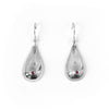 Silver + Ruby Boob Earrings
