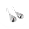 Silver + Ruby Boob Earrings