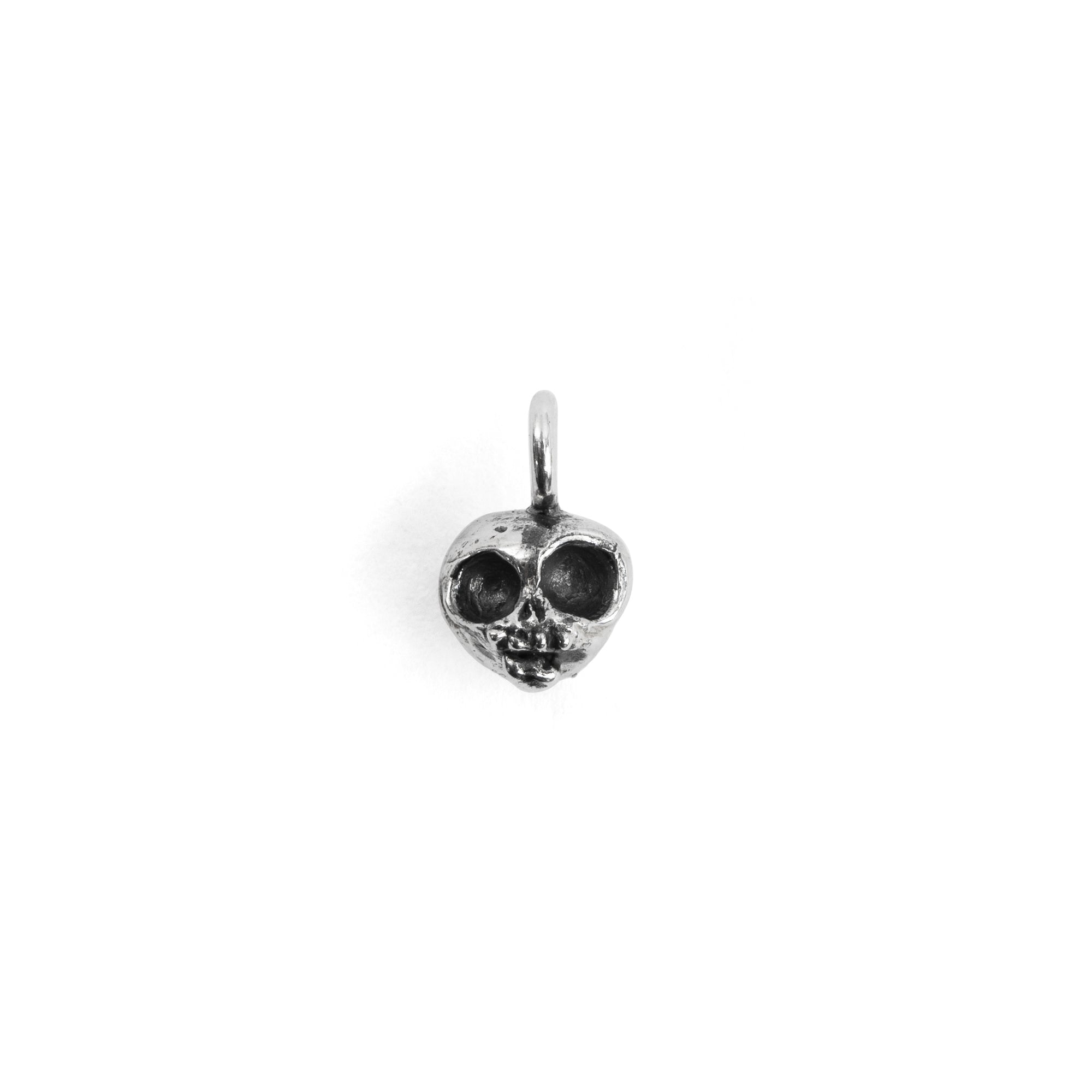 Silver Skull Charm