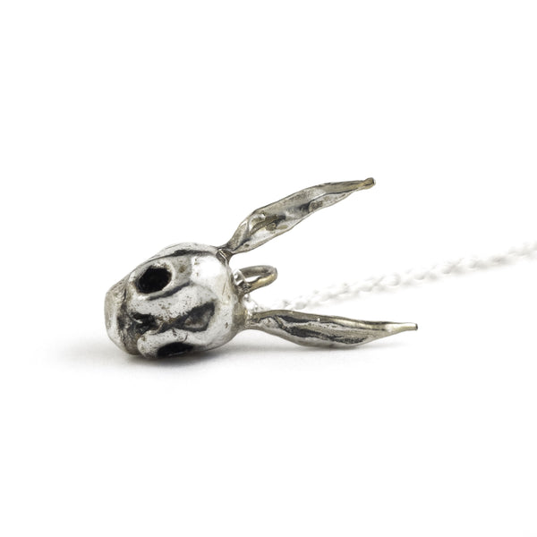 Skull Rabbit Silver Necklace – Candice Tripp
