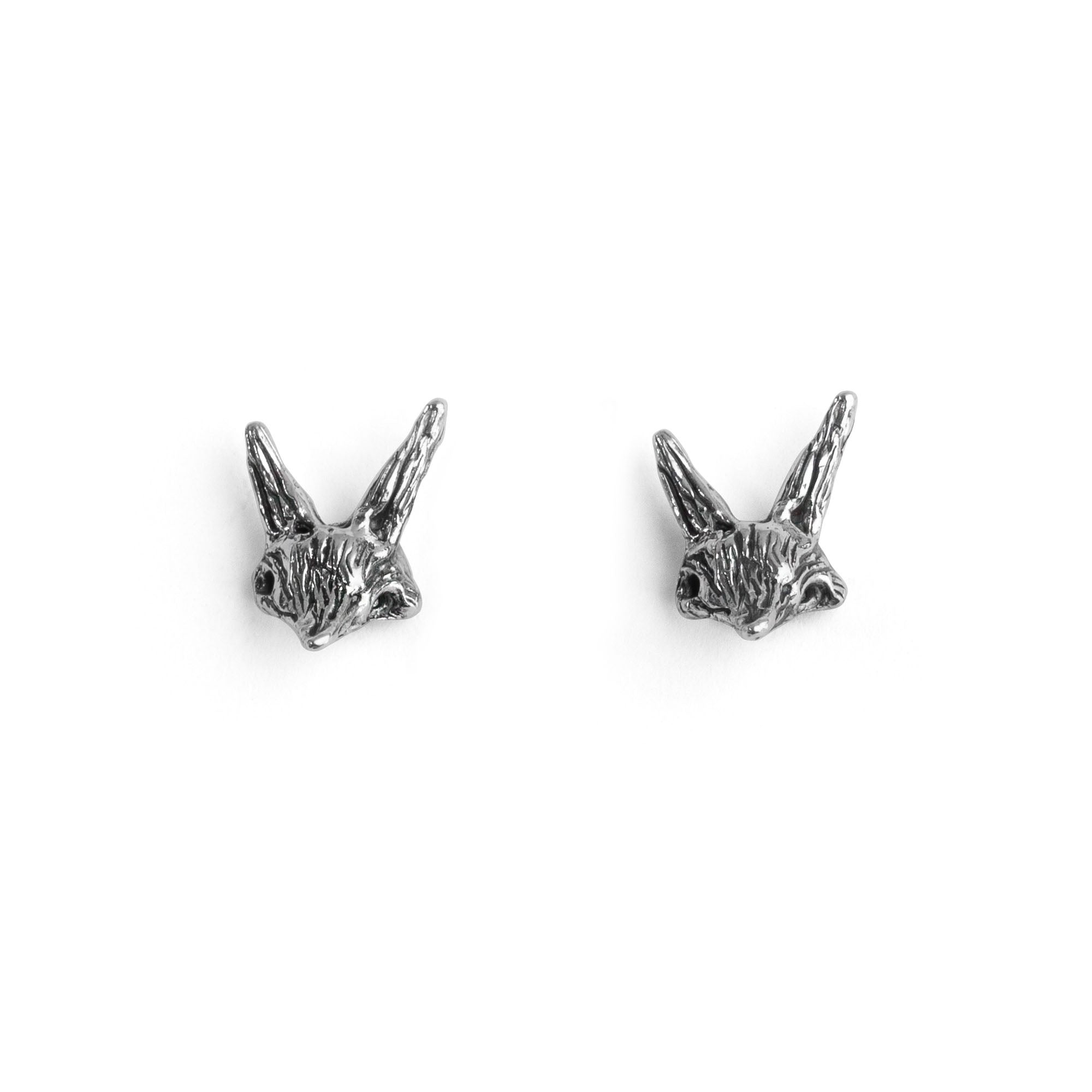 Tailypo Head Stud Silver Earrings