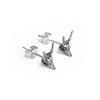 Tailypo Head Stud Silver Earrings