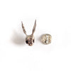Skull rabbit lapel/tie stud