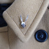 Skull rabbit lapel/tie stud