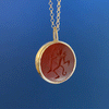Red Devil carnelian intaglio necklace
