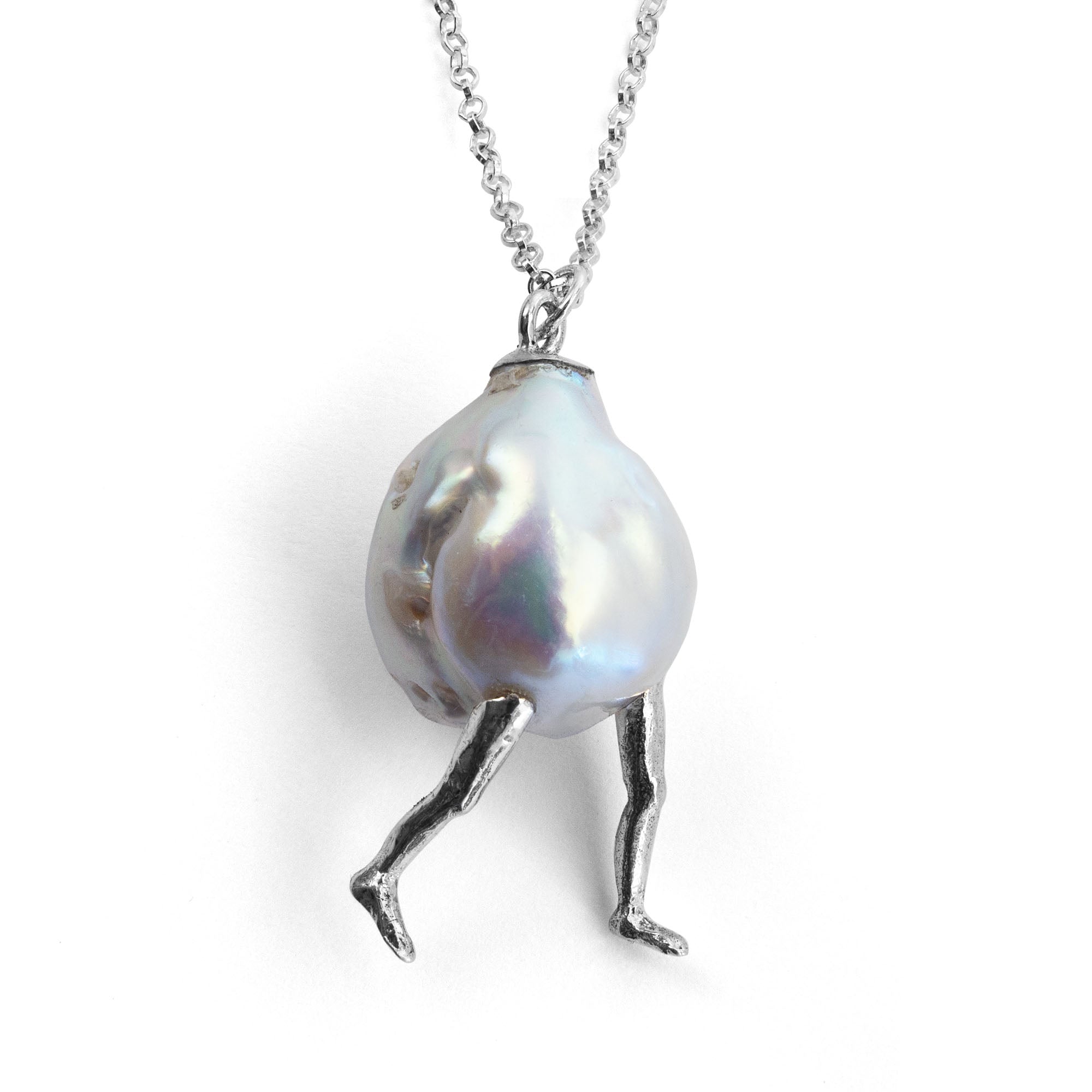 Egg with Legs pearl necklace