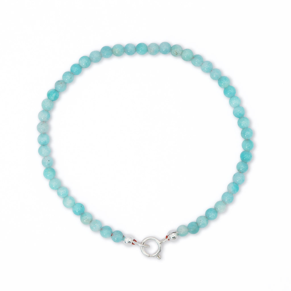 custom length stackable amazonite bracelet