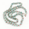 Chinese Amazonite knotted necklace