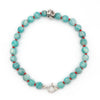 Knotted snake and amazonite bracelet