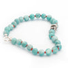 Knotted snake and amazonite bracelet