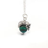 PRE-ORDER Johnny's Armadillo sterling silver and malacholla necklace