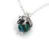 Johnny's Armadillo sterling silver and malacolla necklace