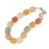 Mixed Aventurine + dog-link bracelet