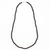 Black tourmaline beaded necklace