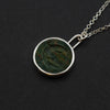 Bloodstone crocodile intaglio necklace