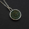 Bloodstone crocodile intaglio necklace