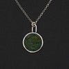 Bloodstone crocodile intaglio necklace