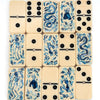 Blue and cream domino